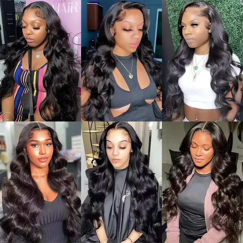 40 42 Inch Raw Peruvian Body Wave Human Hair Wig 250% Density 13x4 13x6 HD Lace Front Glueless Wigs for Women