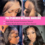 40 42Inch Body Wave Human Hair Wig 13x4 13x6 HD Lace Front Wig 250% Density Brazilian Hair Natural Black Wig for Women