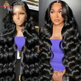 40 Inch Body Wave 13x6 HD Lace Frontal Wigs Human Hair Wig 13x4 360 Hd Lace Front Wig For Black Women Pre Plucked Brazilian Hair