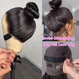 40 Inch Straight Drawstring 360 Full Lace Wig Human Hair 13x6 HD Transparent Lace Frontal Wigs 5x5 Glueless Wigs For Women 200%