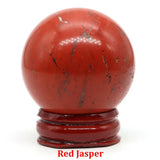 40mm Natural Stone Sphere Lapis Amethyst Quartz Crystal Ball Sphere Gemstone Decorative Ball for Divination Fengshui Home Decor