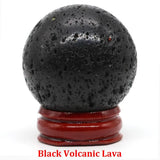 40mm Natural Stone Sphere Lapis Amethyst Quartz Crystal Ball Sphere Gemstone Decorative Ball for Divination Fengshui Home Decor