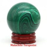 40mm Natural Stone Sphere Lapis Amethyst Quartz Crystal Ball Sphere Gemstone Decorative Ball for Divination Fengshui Home Decor