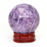 40mm Natural Stone Sphere Lapis Amethyst Quartz Crystal Ball Sphere Gemstone Decorative Ball for Divination Fengshui Home Decor