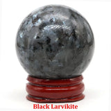 40mm Natural Stone Sphere Lapis Amethyst Quartz Crystal Ball Sphere Gemstone Decorative Ball for Divination Fengshui Home Decor