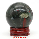 40mm Natural Stone Sphere Lapis Amethyst Quartz Crystal Ball Sphere Gemstone Decorative Ball for Divination Fengshui Home Decor