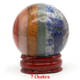 40mm Natural Stone Sphere Lapis Amethyst Quartz Crystal Ball Sphere Gemstone Decorative Ball for Divination Fengshui Home Decor