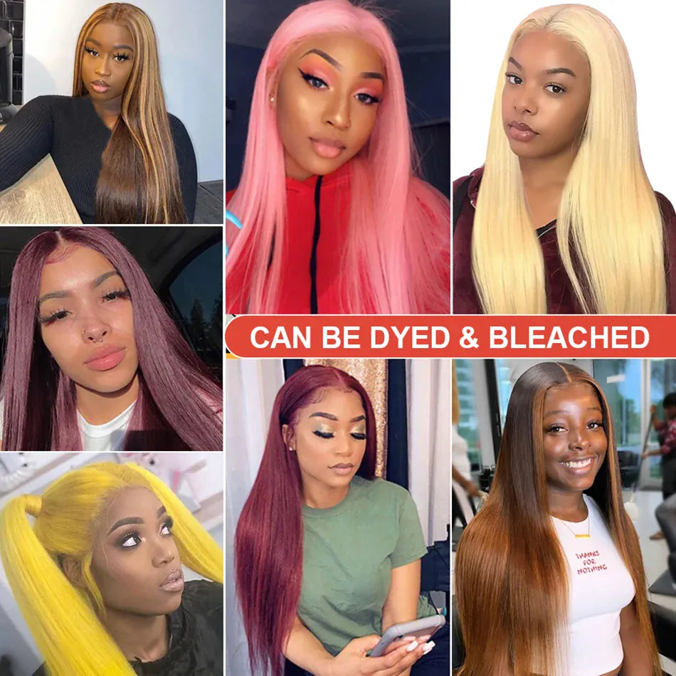 46 44 Inch HD Lace Front Human Hair Wigs For Black Women 13x4 Peruvian Hair Wigs Glueless Human Hair On Clearance Sale 13x6 Bone Straight Lace Front Wig