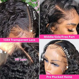 46 Inch Burmese Curly Human Hair Wig 13x4 13x6 HD Lace Frontal 250 Density Pre Plucked Glueless Natural Looking For Black Women