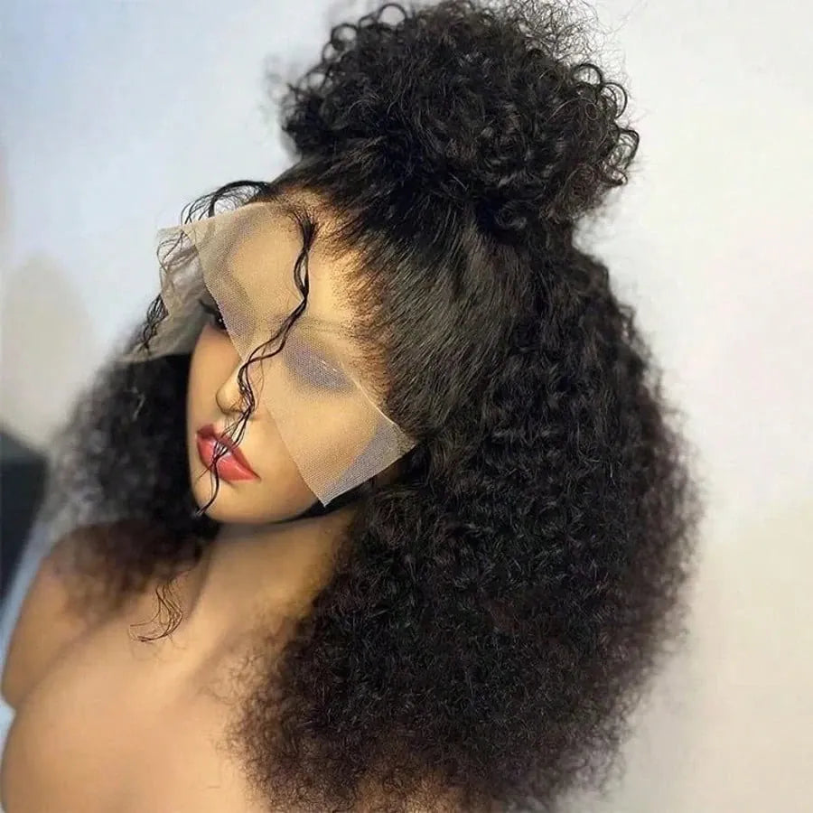 46 Inch Burmese Curly Human Hair Wig 13x4 13x6 HD Lace Frontal 250 Density Pre Plucked Glueless Natural Looking For Black Women
