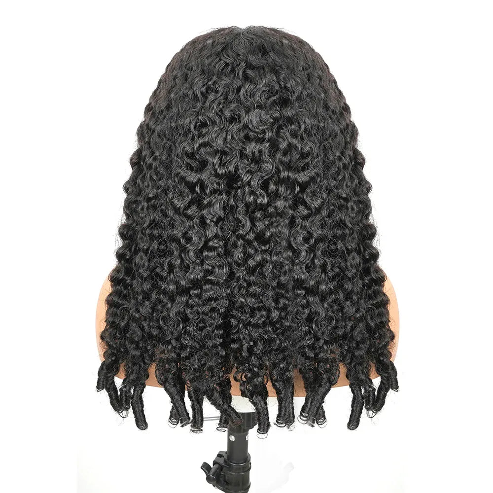 46 Inch Burmese Curly Human Hair Wig 7x6 13x6 HD Lace Frontal 200 Density Pre Plucked Glueless Natural Looking For Black Women