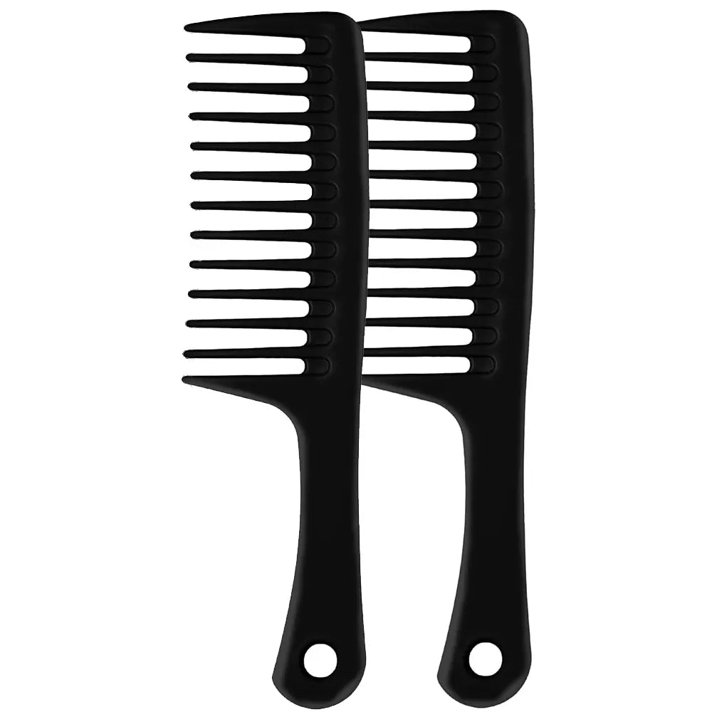4pc Large Wide Tooth Comb Detangling Wet or Dry Combs for Shower, Hair Styling Brush for Natural, Curly, Long Hair for Women&Man
