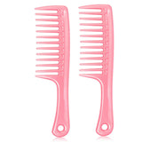 4pc Large Wide Tooth Comb Detangling Wet or Dry Combs for Shower, Hair Styling Brush for Natural, Curly, Long Hair for Women&Man