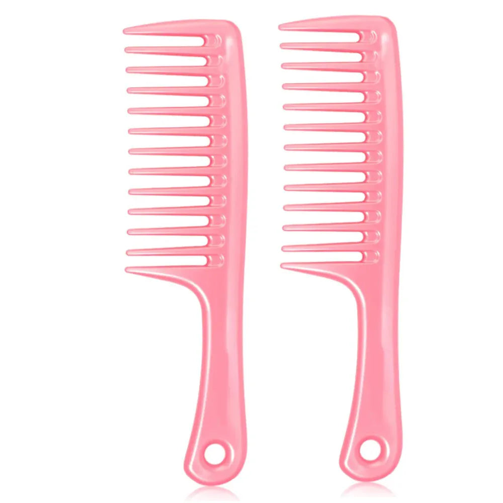 4pc Large Wide Tooth Comb Detangling Wet or Dry Combs for Shower, Hair Styling Brush for Natural, Curly, Long Hair for Women&Man