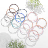 4pcs/set Gold Color Crystal Beads Bracelets For Women Girl Natural Stone Austria Crystal Glass Elastic Bracelet Set Jewelry