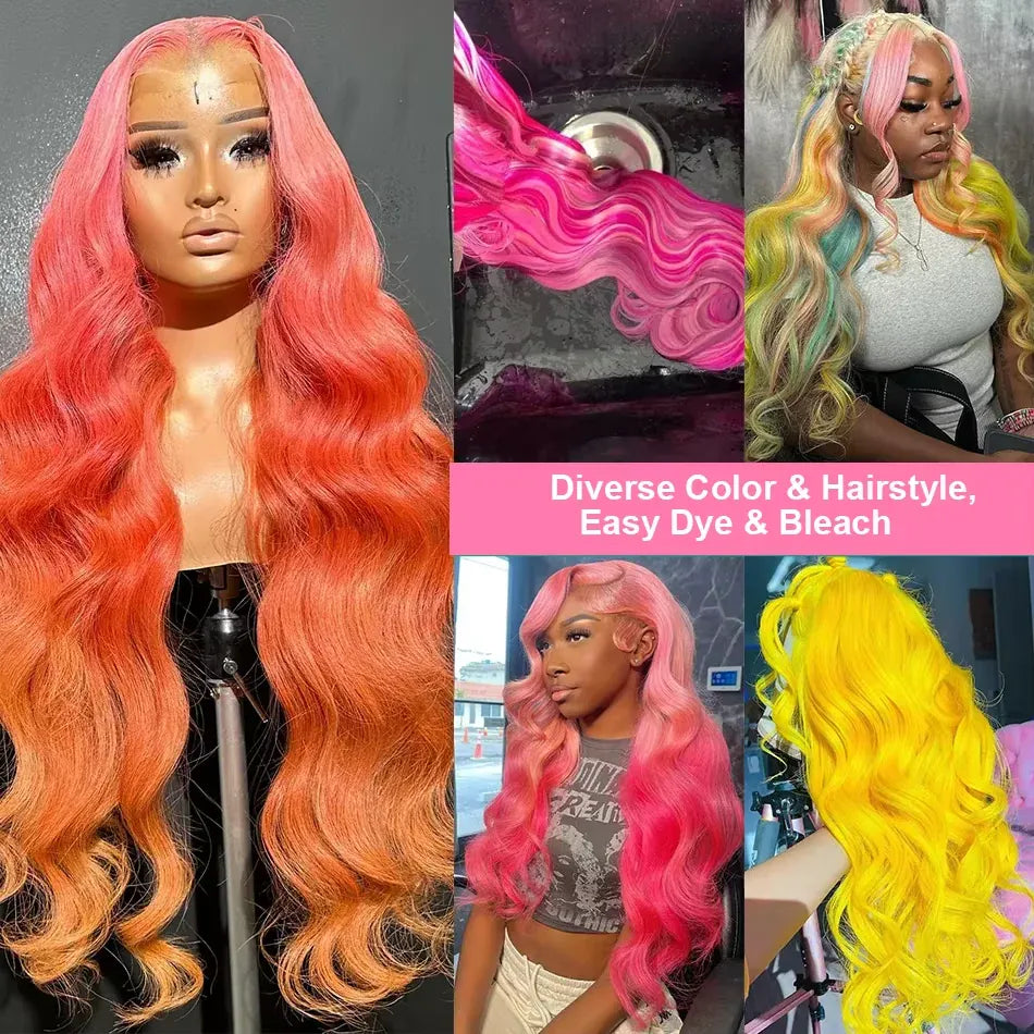 613 13x6 Lace Front Wig Human Hair Body Wave Honey  Blonde Lace Frontal Wigs for Women 230 Density Natural Hairline With Baby Hair 613 Human Hair Wig
