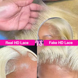 613 Blonde 13x4 HD Lace Front Wig 200 Density Short Straight Bob Human Hair Wig 8-14 Inch 13x6 Transparent Lace Frontal Wigs