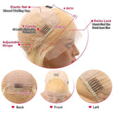 613 Deep Wave HD Lace Frontal Wig  Density Long Blonde Curly Wig Water Wave 613 Wig Pre Plucked With Baby Hair for Women