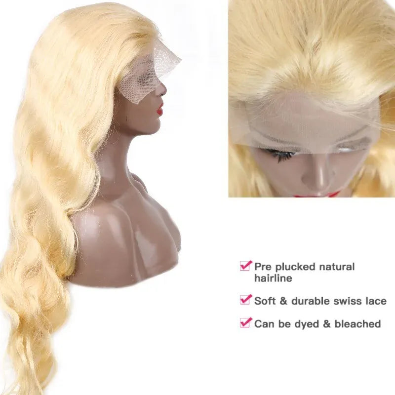 613 Honey Blonde 13x4 Lace Front Human Hair Wig Pre Plucked 13x6 360 Hd Lace Frontal Wig Brazilian Raw Body Wave 5x5 Closure Wig