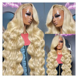 613 Honey Blonde 13x4 Lace Front Human Hair Wig Pre Plucked 13x6 360 Hd Lace Frontal Wig Brazilian Raw Body Wave 5x5 Closure Wig