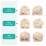613 Honey Blonde Body Wave Human Hair Wig, 13x4 13x6 or 360 HD Lace, Vietnamese Raw Hair, 180–250% Density, 30–40 Inch