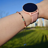 7 Chakras Rainbow Color Bracelet Natural Stone Charm Bracelet Ladies String Adjustable Beaded Healing Crystal Bracelet Jewelry