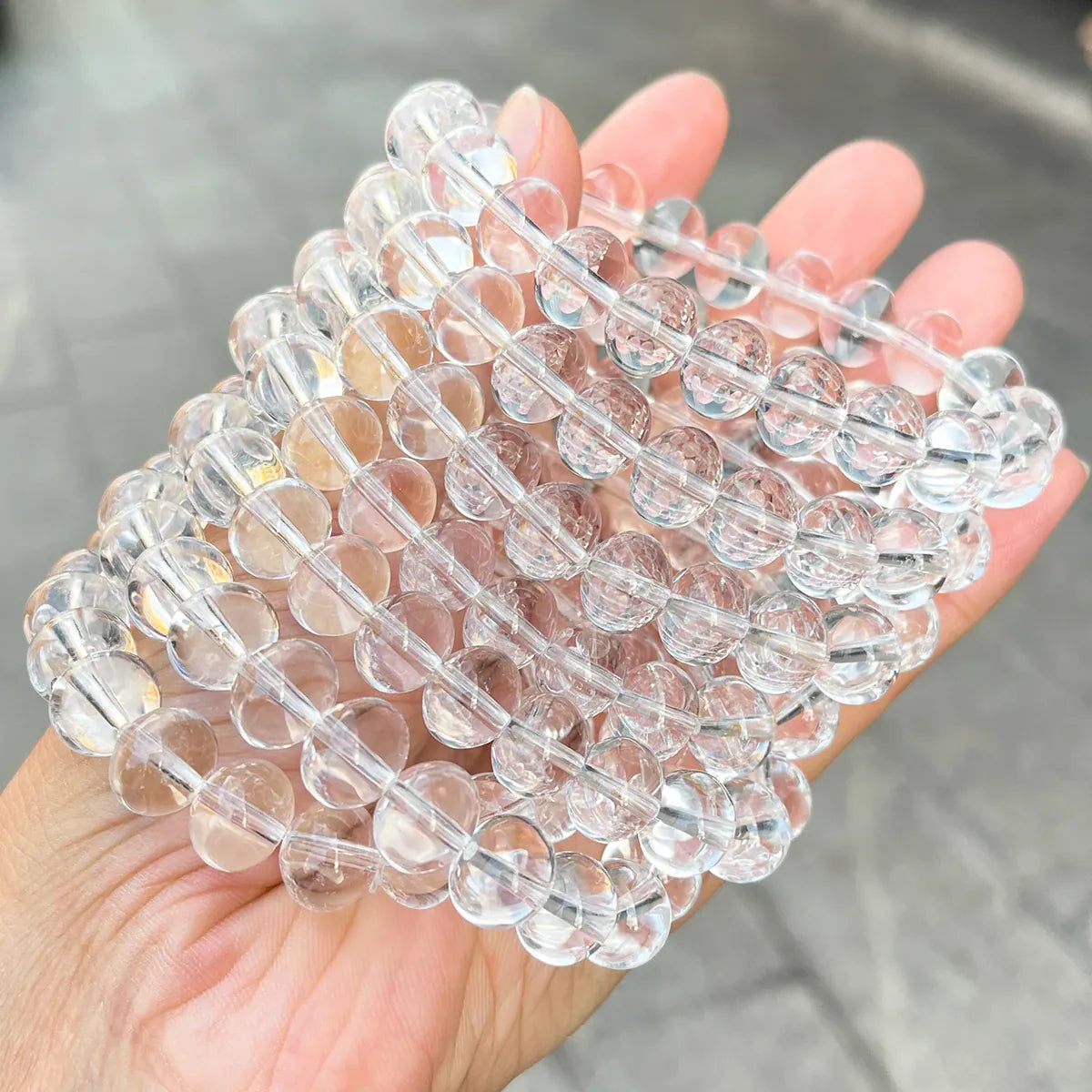 7A Natural Clear Quartz Wheel Beads Bracelet 11mm High Quality Gift Healing Crystal Jewelry for Purity Focus Luxury Bracelets