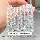 7A Natural Stone Smoky Crystal Quartz Sugar Candy Beads Bracelet Healing Crystal Jewelry for Grounding Stress Relief Unisex Gift
