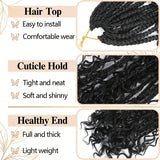 8 Packs Goddess Box Braids Crochet Hair 22 Inch Ombre Boho Box Braids with Curly Ends Soft Lightweight Synthetic Braiding Hair for Women