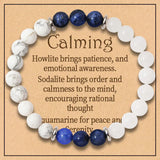 8 Styles 2PCS 8mm Healing Crystal Bracelet for Women Protection Good Luck Friendship Anxiety Stone Healing Bracelet with Card
