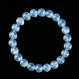 8A Natural Ice Translucent Blue Aquamarine Beaded Bracelet Healing Semi-Precious Gemstone Jewelry Peace Protection