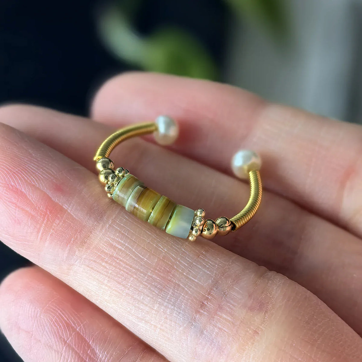 925 Sterling Silver Open Finger Ring Golden Enamel Donut Dazzling Geometric Punk For Women Jewelry Gift Dropship Wholesale