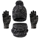 Kids winter set with warm cotton beanie, scarf, and gloves by HSF Marketplace