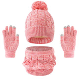 Kids winter set with warm cotton beanie, scarf, and gloves by HSF Marketplace