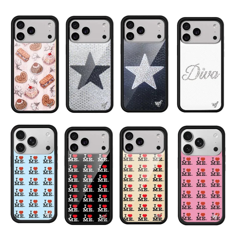 Wildflower Luxury Diamond Stars phone case for iPhone 18 Pro Max by HSF Marketplace