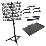 Hair Braiding Rack 2 Sided Hair Racks for Braiders Standing Height Adjustable Braid Rack Hair Extension Holder for Salon Home