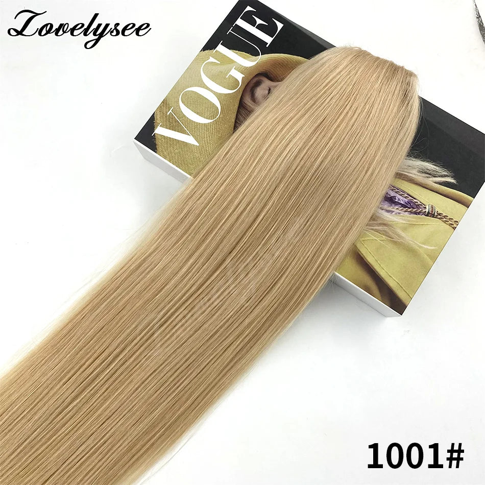 14-18 inch short straight drawstring ponytail with clip, 100% Brazilian human hair extension by HSF Marketplace