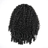 Burmese curly 100% human hair drawstring ponytail extension with clip-in design, 140g natural texture