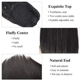 Natural black straight drawstring ponytail made from virgin human hair for women by HSF Marketplace
