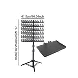 Hair Braiding Rack 2 Sided Hair Racks for Braiders Standing Height Adjustable Braid Rack Hair Extension Holder for Salon Home