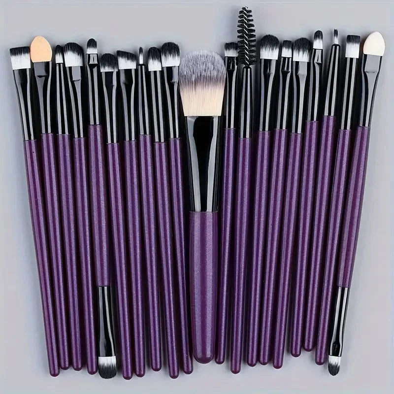 HSF Marketplace premium synthetic kabuki makeup brush set for foundation, concealer, powder, blush, and eyeshadow