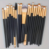 HSF Marketplace premium synthetic makeup brush set with kabuki, foundation, concealer, powder, blush and eye brushes