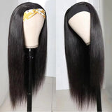4/27 highlight ombre straight human hair headband wig, glueless Brazilian virgin hair, 150% density