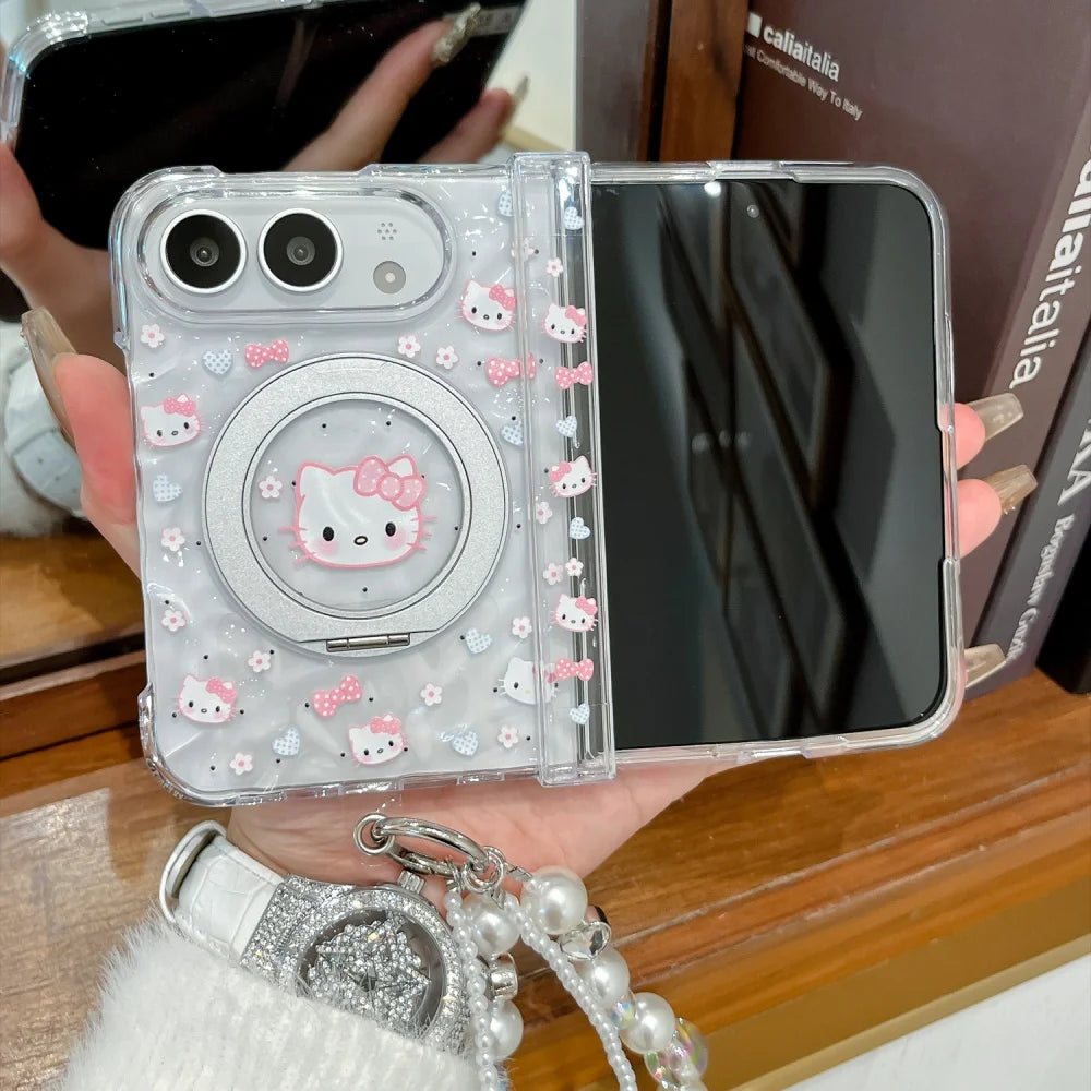 Kawaii cartoon kitten magnetic phone case for iPhone by HSF Marketplace