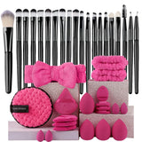 HSF Marketplace synthetic kabuki makeup brushes set for foundation, concealer, powder, blush, and eye shadow blending