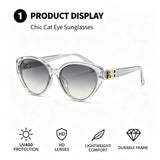 Women’s tortoiseshell leopard cat eye sunglasses with double B metal logo, vintage retro frame and UV400 lenses