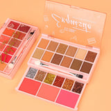 HSF Marketplace S.f.r Color multi-use makeup kit with matte, shimmer and glitter eyeshadows plus blush palette