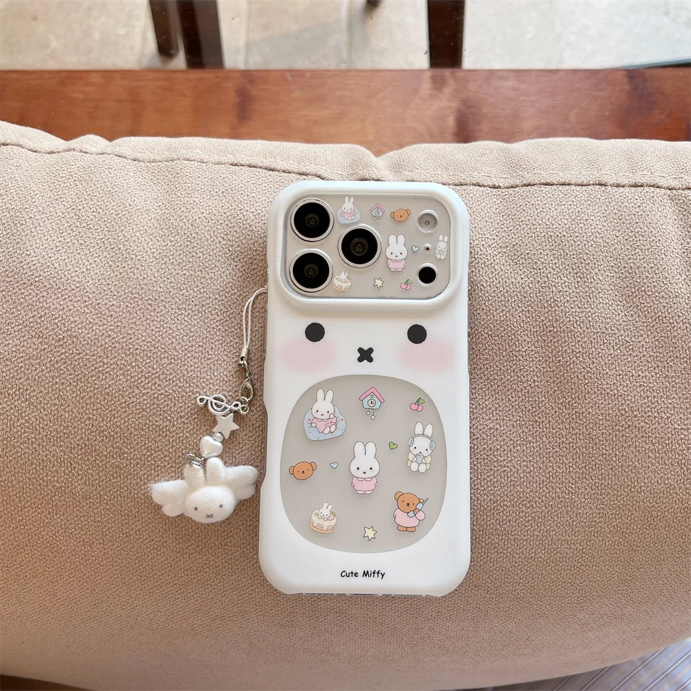 Korean Miffy bunny phone case for iPhone 18 Pro and Pro Max by HSF Marketplace