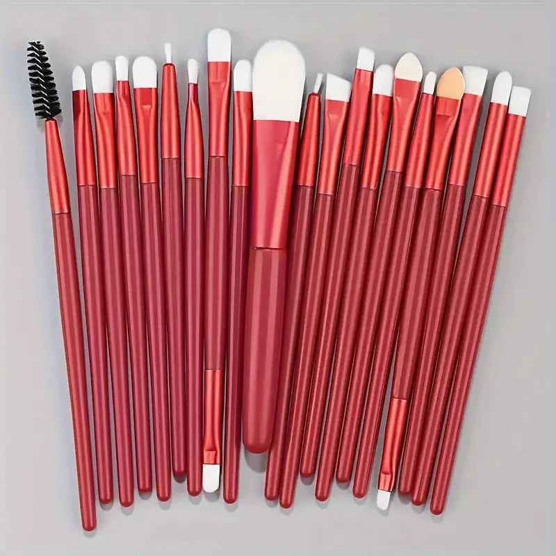 HSF Marketplace premium synthetic makeup brush set with kabuki, foundation, concealer, powder, blush, and eye brushes