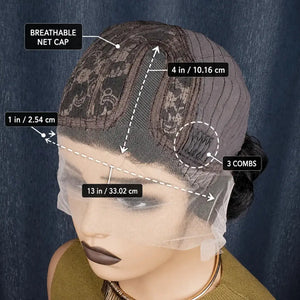 (Morrigan) Short Curly Pixie Human Hair Wig, 13x4x1 T-Part Lace Front, Layered Glueless Style